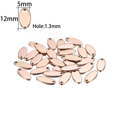 20Pcs Gold/Rose Gold Stainless Steel Charms