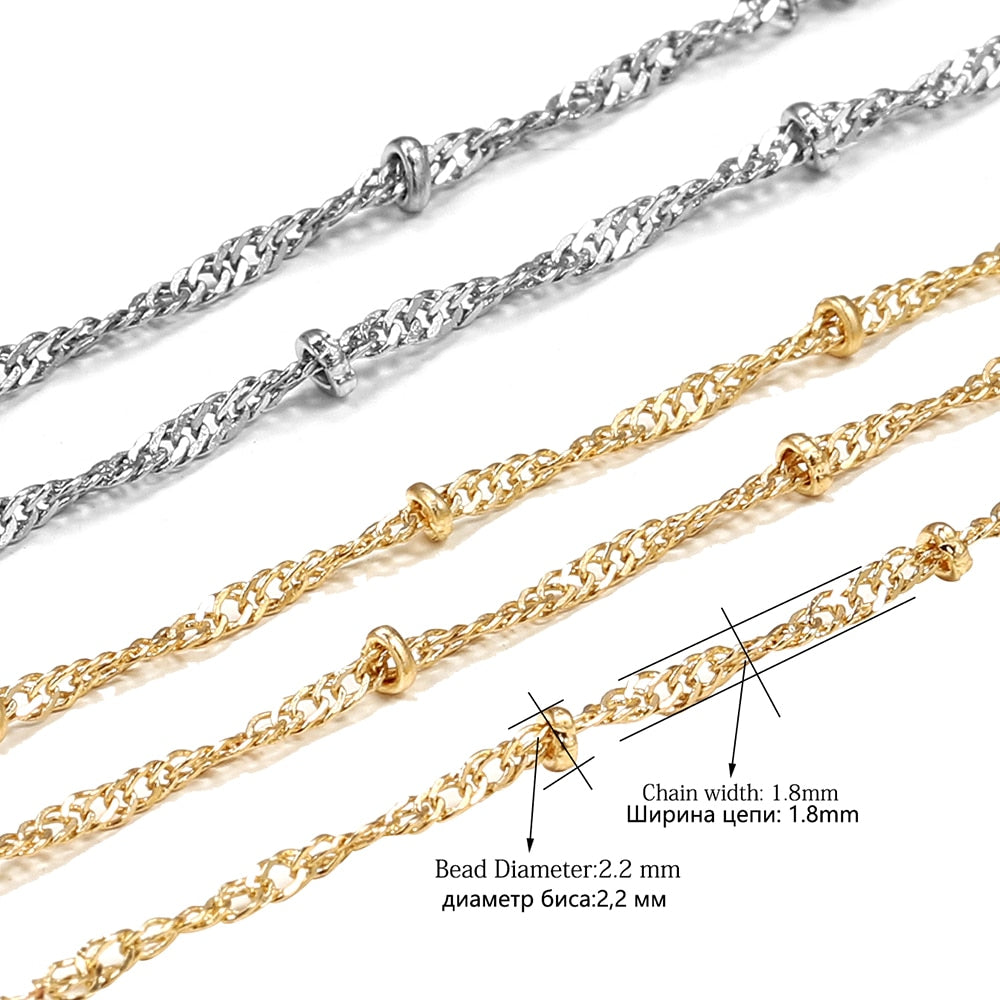 1.8mm Ball Chain Necklace Bead, 5m lot