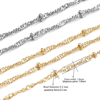 1.8mm Ball Chain Necklace Bead, 5m lot
