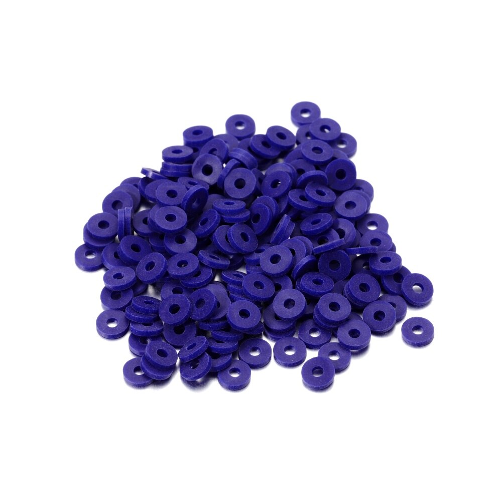6mm Flat Round Polymer Resin Clay Beads