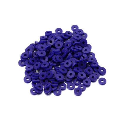6mm Flat Round Polymer Resin Clay Beads