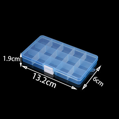 Adjustable Grids Jewelry Beads Storage Box