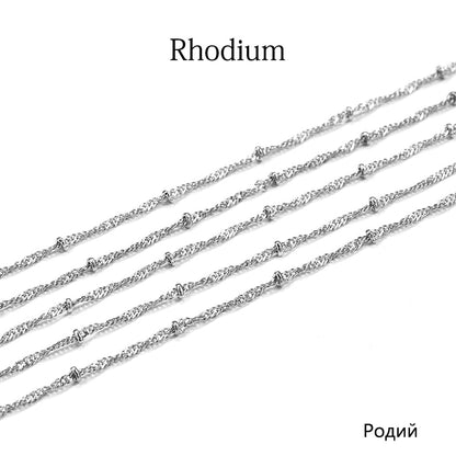 1.8mm Ball Chain Necklace Bead, 5m lot