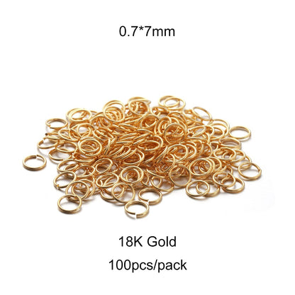 4-10mm Steel Jump Ringsб 50-200pcs