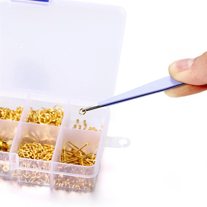 3-Color Bent Nose Tweezers, 1pc