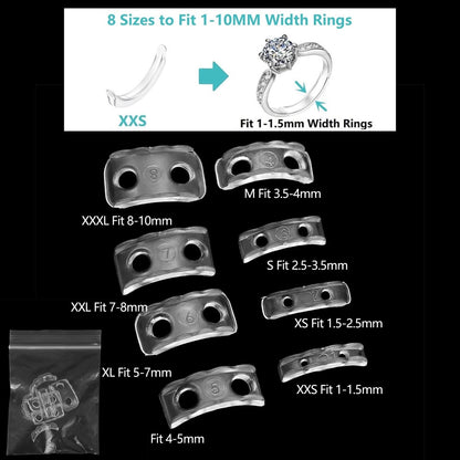 Transparent Ring Size Adjustment Set