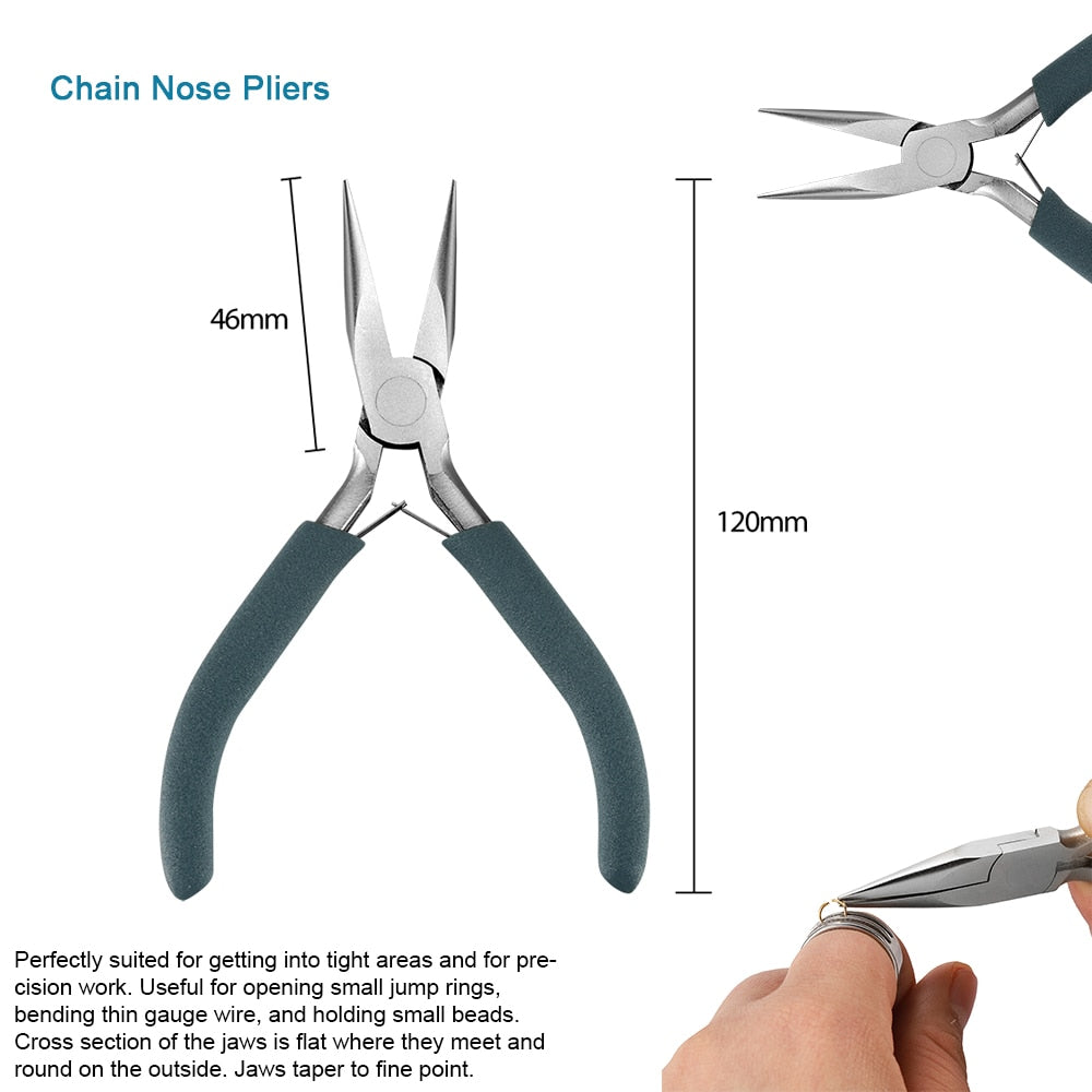Premium Stainless Steel Jewelry Pliers for Handcraft Repairs