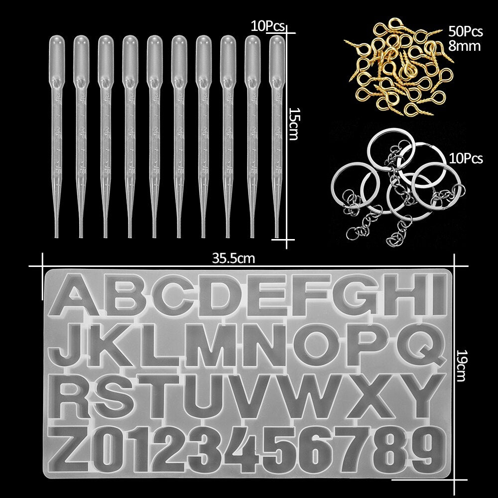 Epoxy Casting Molds Sets, 15-348Pcs