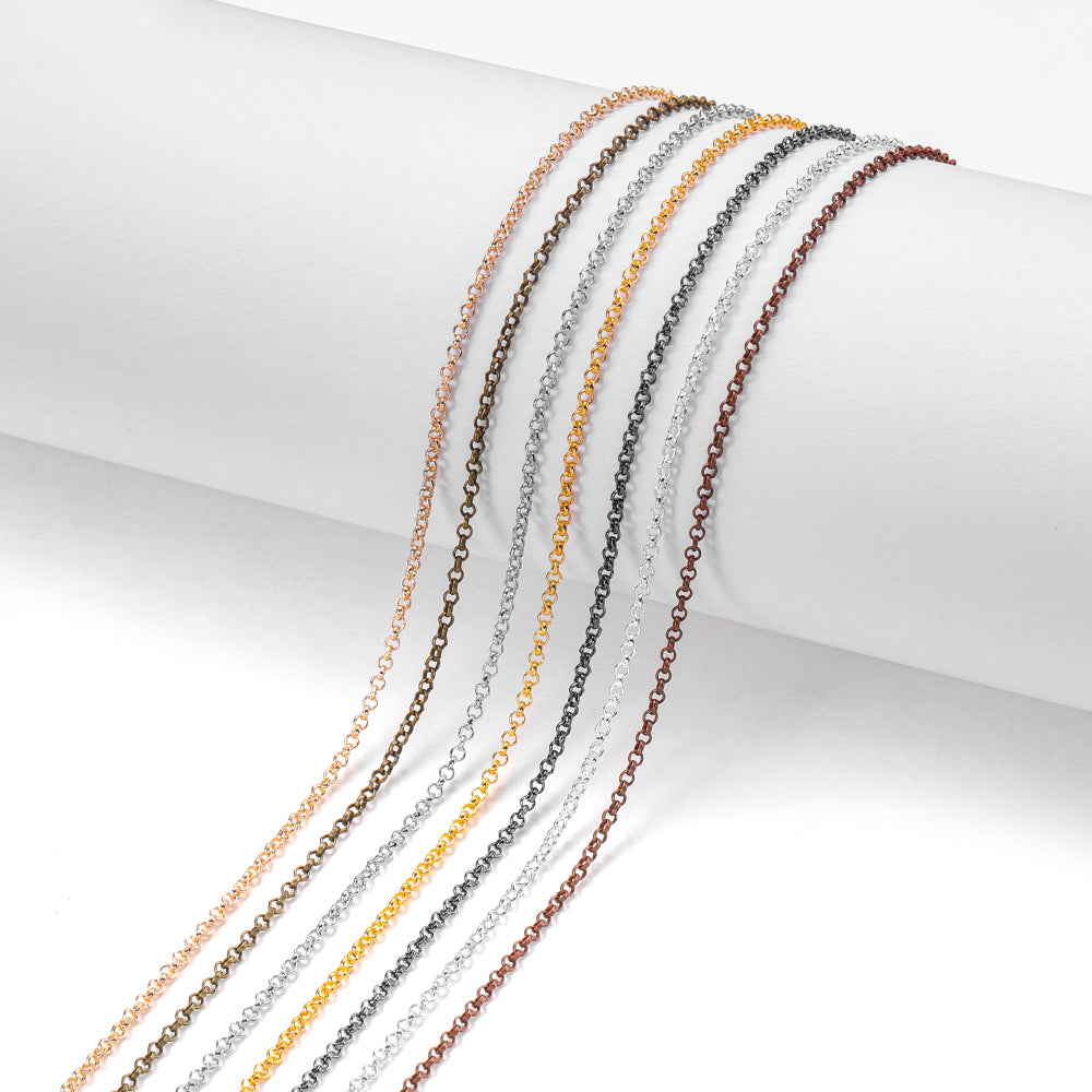 2-5.8mm Bulk Rolo Chain, 5m lot