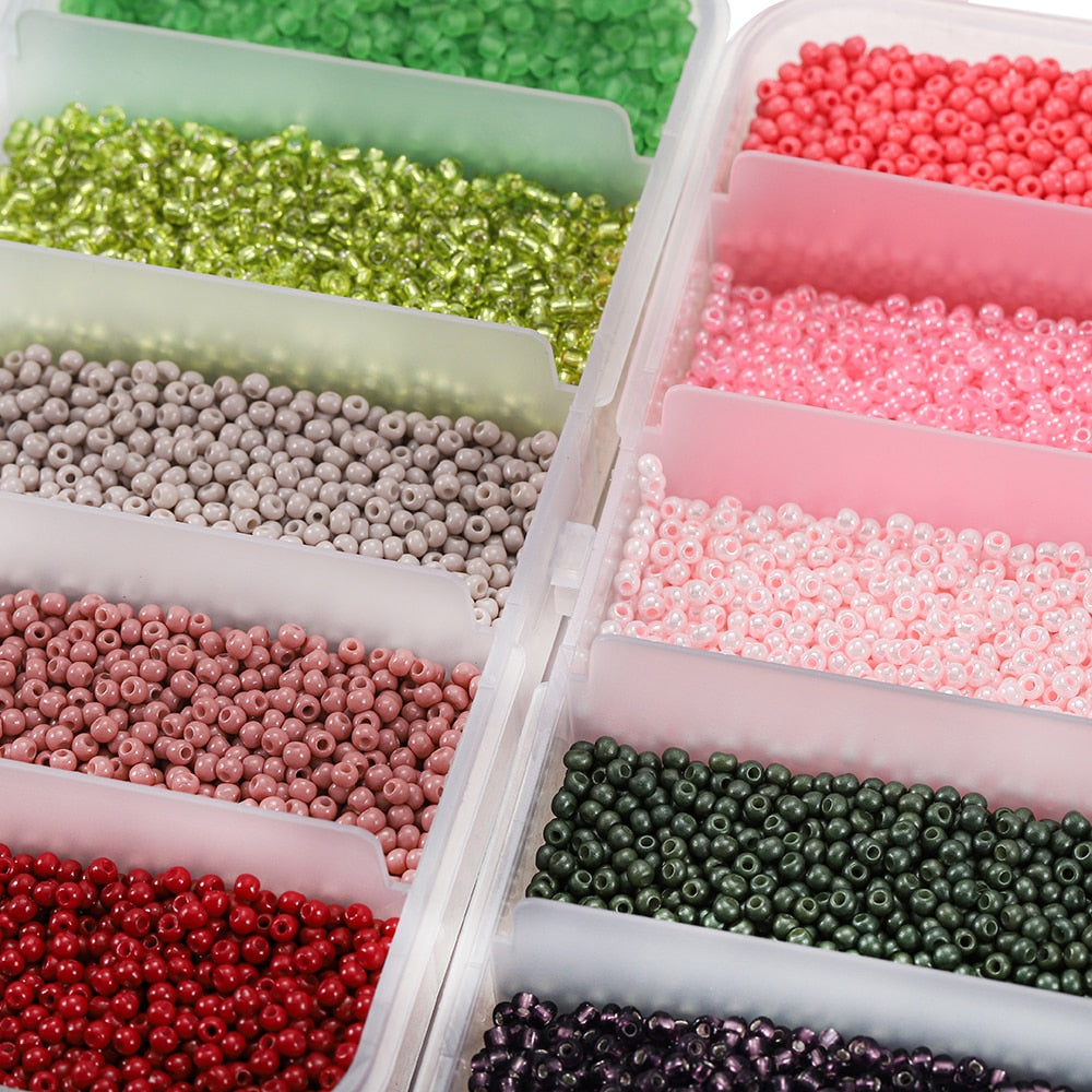 Czech Crystal Spacer Beads Set, 9000pcs