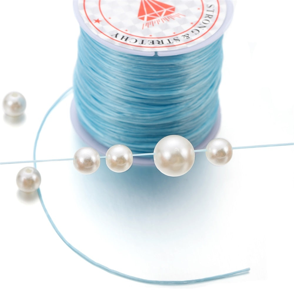Strong Elastic Crystal Beading Cord 1mm, 10-40m Roll