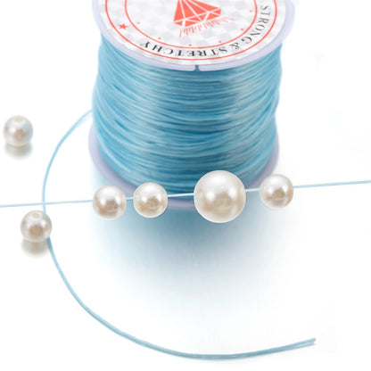 Strong Elastic Crystal Beading Cord 1mm, 10-40m Roll
