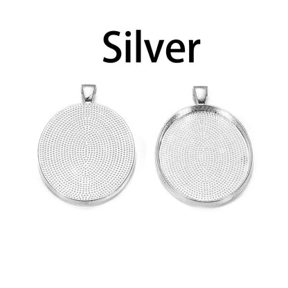5pcs 30x40mm Gold Pendant Cabochon Base