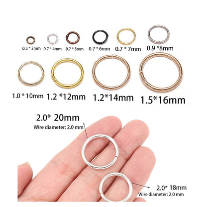 4-20mm Jump Rings Setб 50-200зсы