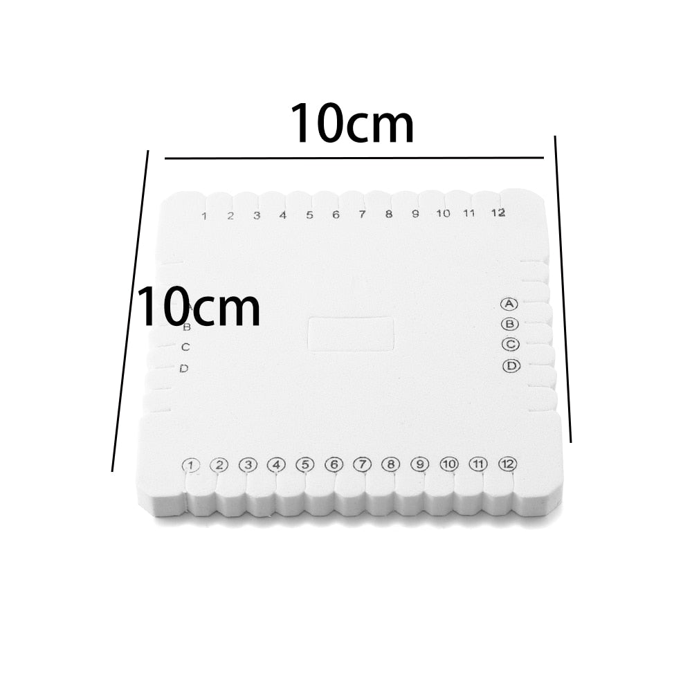 2pcs Braiding Foam Board: Round & Square Cord Weaving Disks