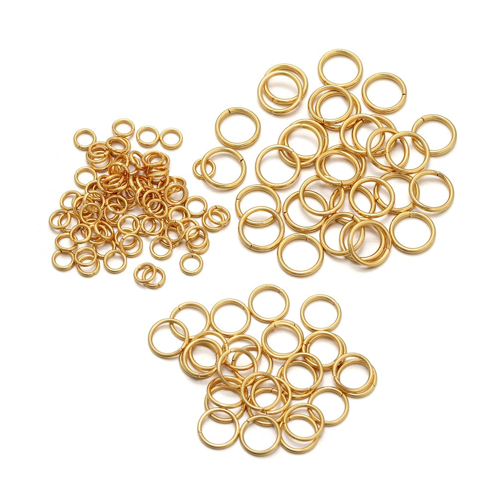 4-10mm Steel Jump Ringsб 50-200pcs