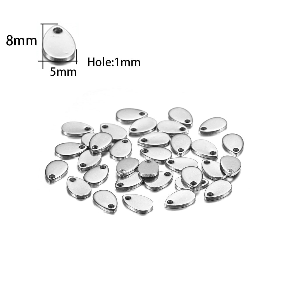 20Pcs Gold/Rose Gold Stainless Steel Charms