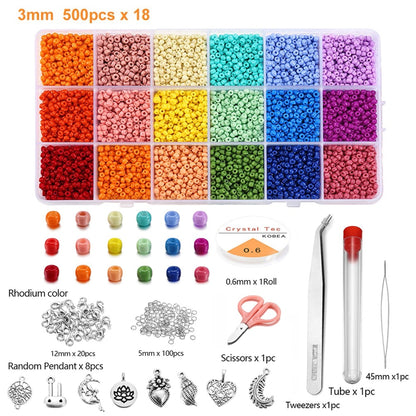 3mm Charm Beads 9000pcs Box Set