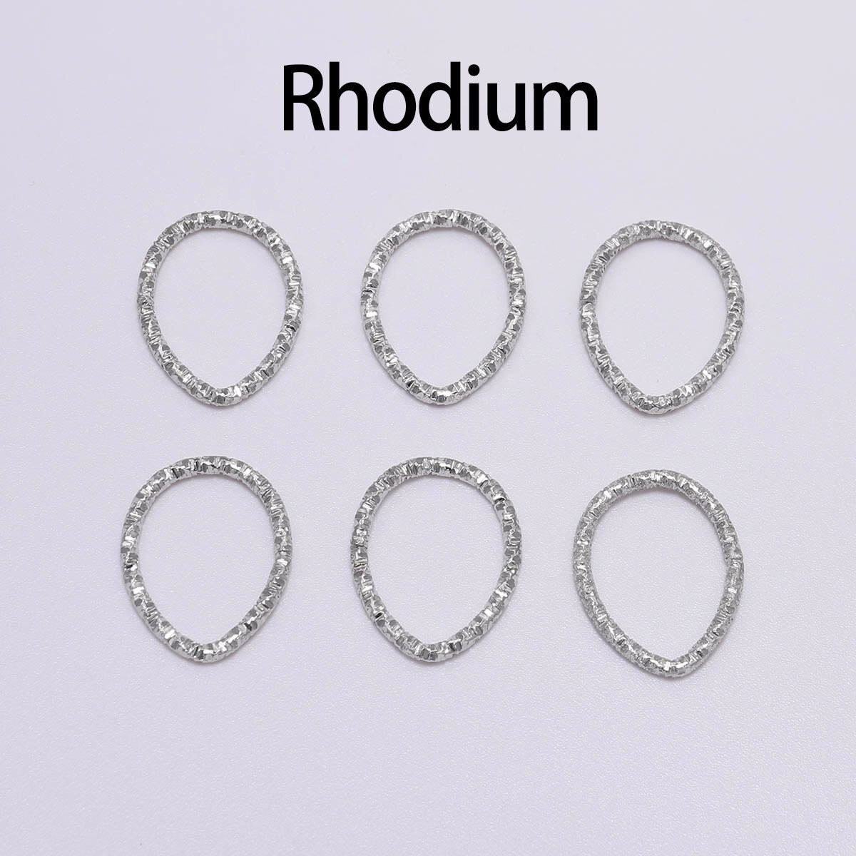 30-100pcs 8-20mm Gold Twisted Jump Rings