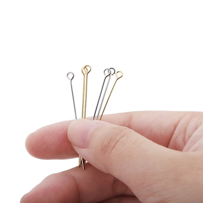 20-40mm Gold Plated Copper Pins, 100pcs