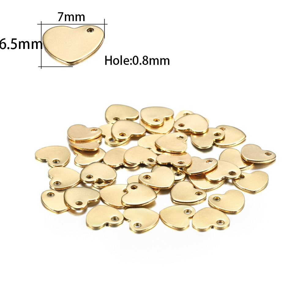 20Pcs Gold/Rose Gold Stainless Steel Charms