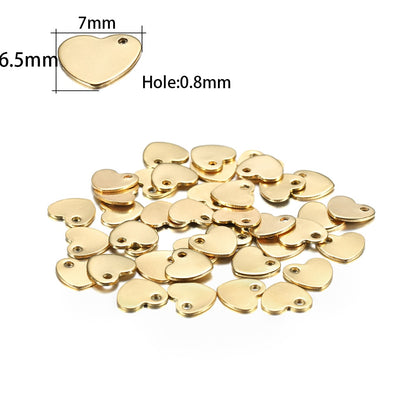20Pcs Gold/Rose Gold Stainless Steel Charms