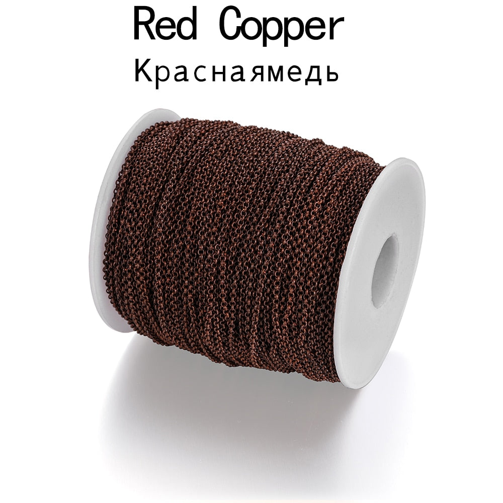 2-5.8mm Bulk Rolo Chain, 5m lot