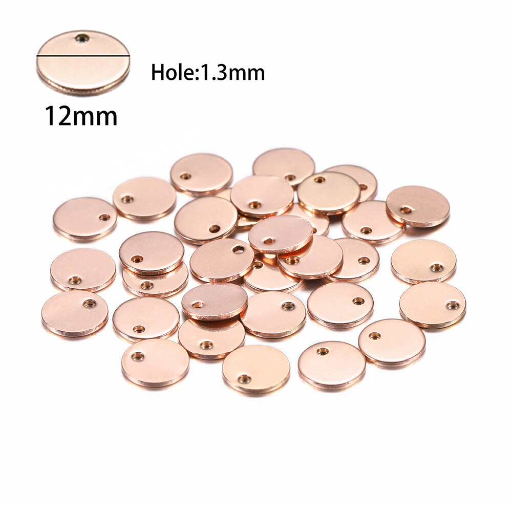 20Pcs Gold/Rose Gold Stainless Steel Charms