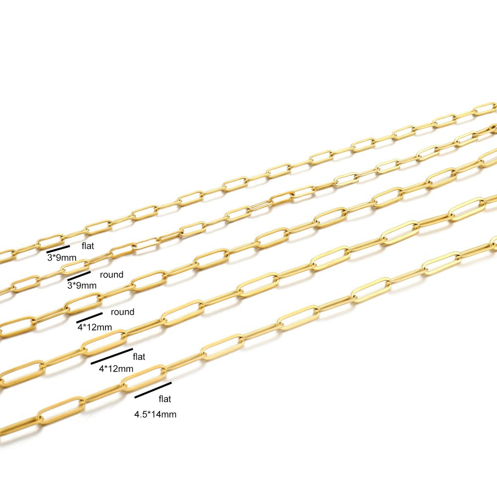 Stainless Steel Chain, Rolo Cable Chain, 1 Meter