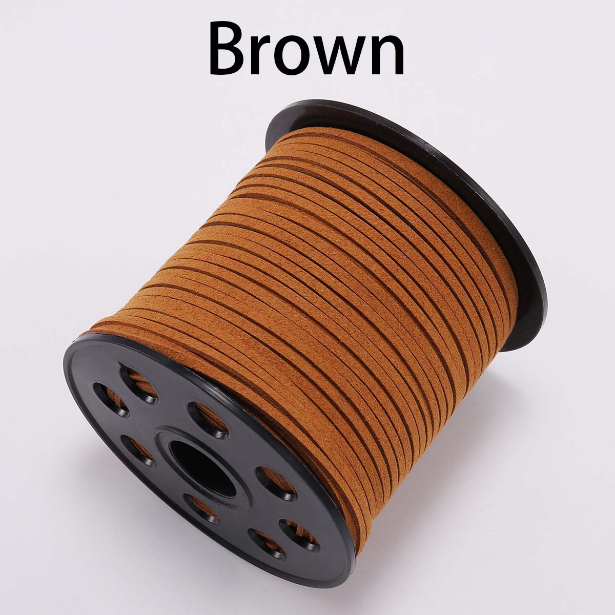 2.5 mm Flat Faux Suede Braided Cord Korean Velvet Leather, 10m lot