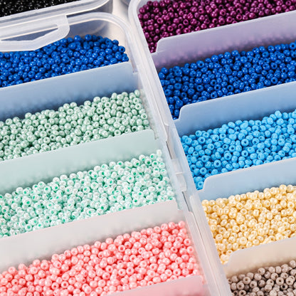 5 Color 2mm Czech Seed Beads Box