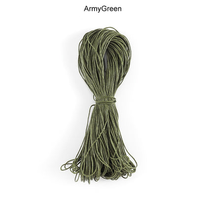 1 mm Polyester Braided Rope, Beaded Cord Wax, 65m lot