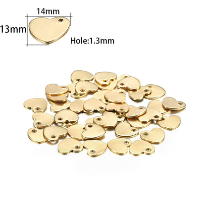 20Pcs Gold/Rose Gold Stainless Steel Charms