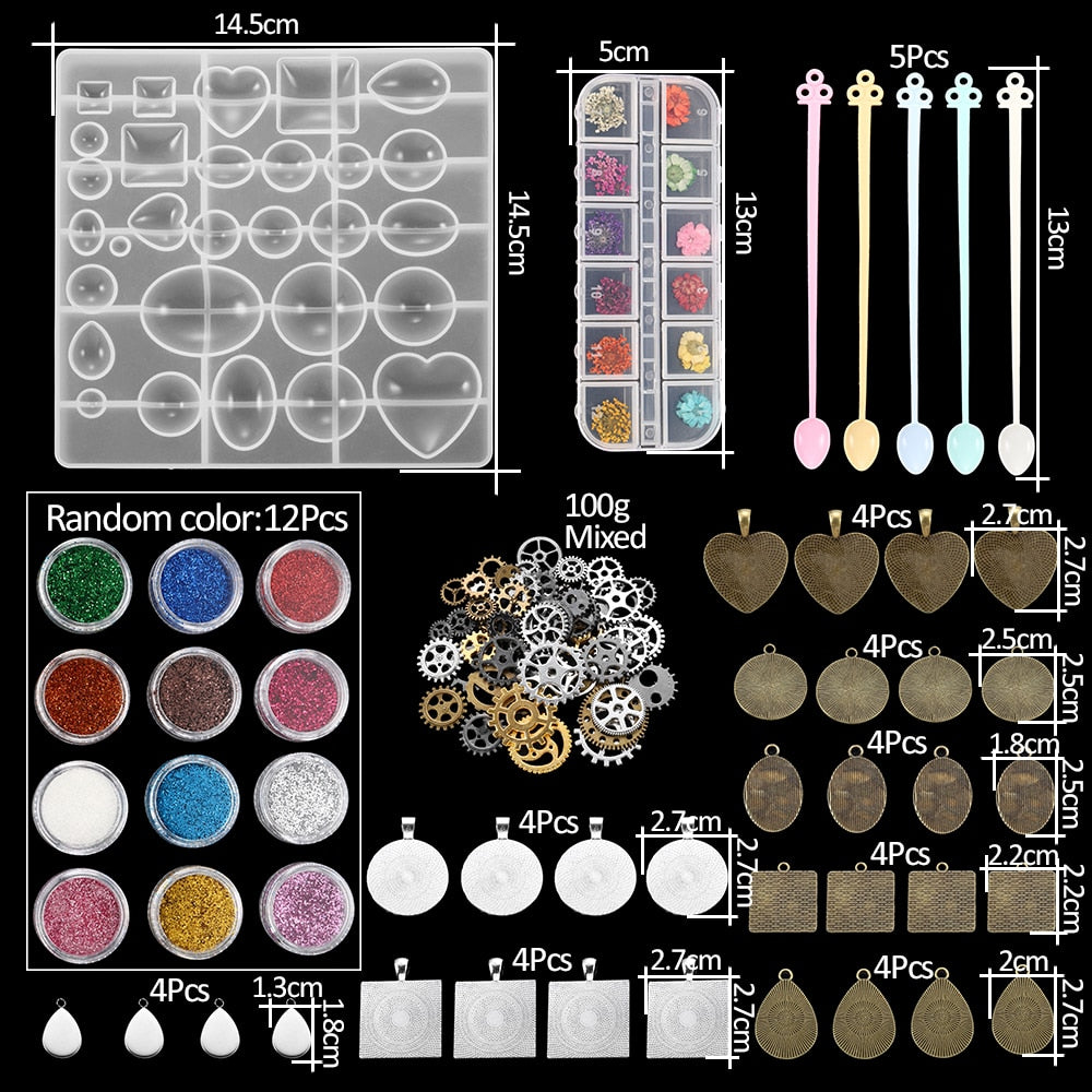 Epoxy Casting Molds Sets, 15-348Pcs