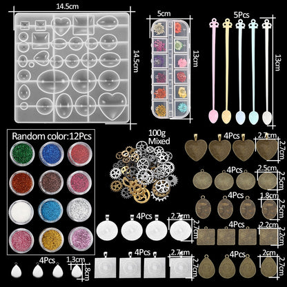 Epoxy Casting Molds Sets, 15-348Pcs