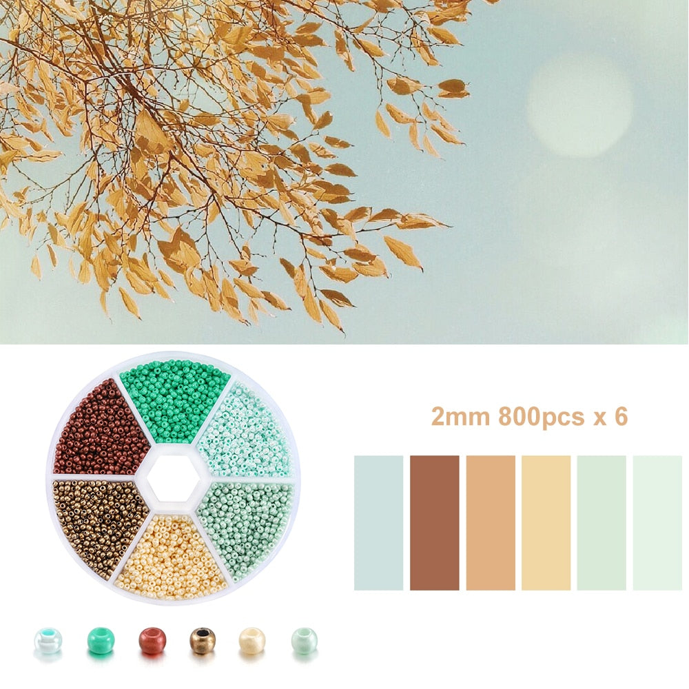 Czech Glass Seed Beads Duo