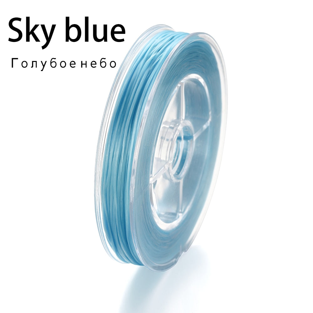 Flexible Beaded Elastic Cord, 50 Meters