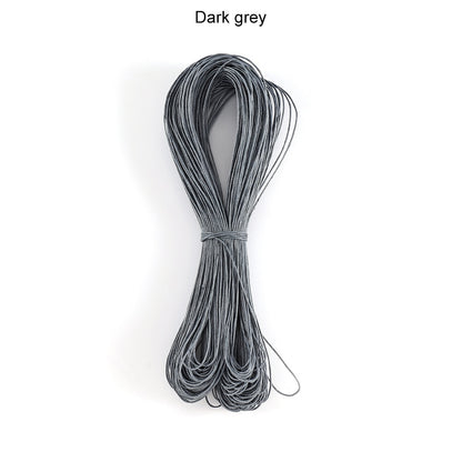 1 mm Polyester Braided Rope, Beaded Cord Wax, 65m lot