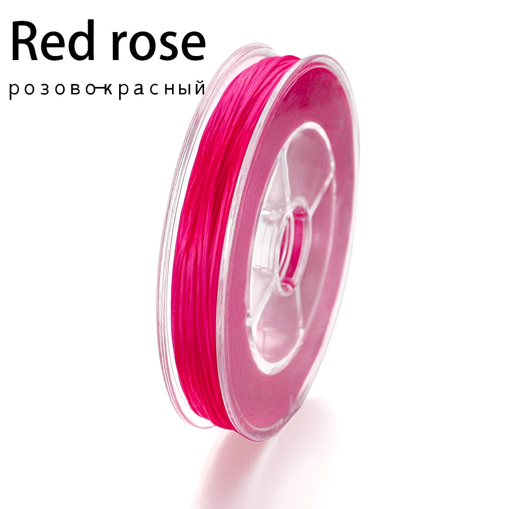 Flexible Beaded Elastic Cord, 50 Meters
