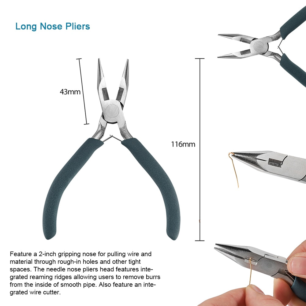 Premium Stainless Steel Jewelry Pliers for Handcraft Repairs