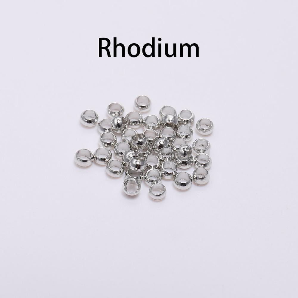 Ball Crimp End Beads 1.5-3mm, 500pcs
