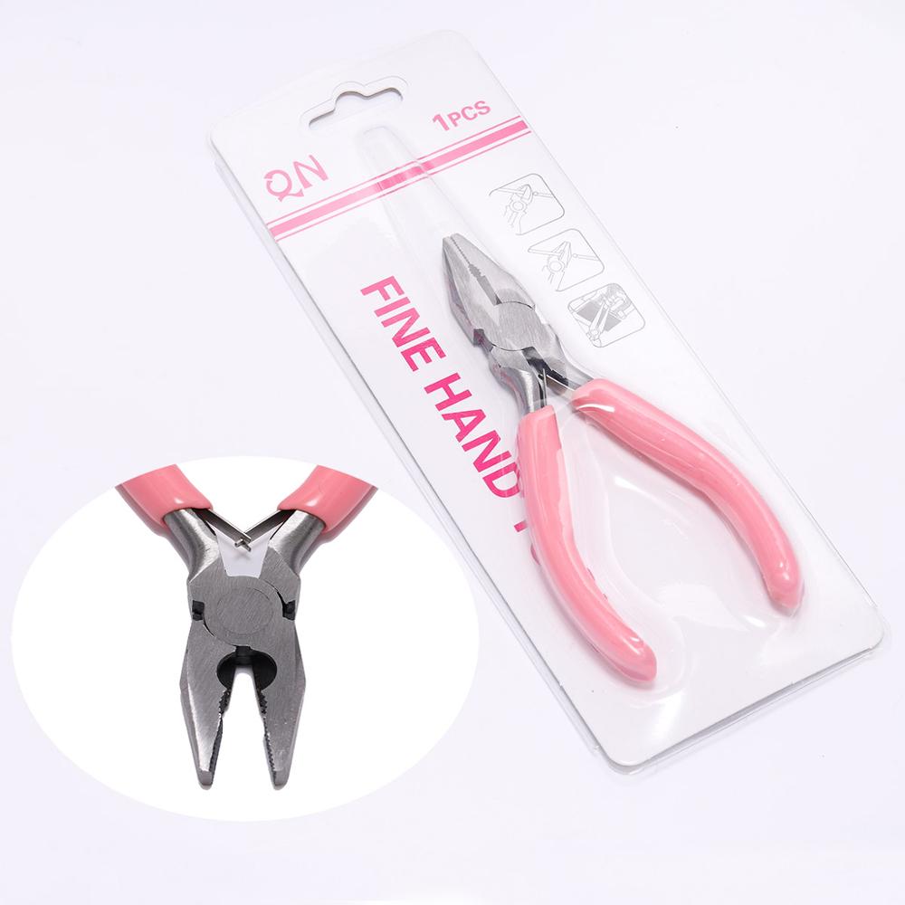 Pink Jewelry Pliers for Beadwork & Wire Cutting