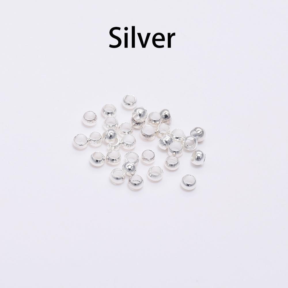 Ball Crimp End Beads 1.5-3mm, 500pcs