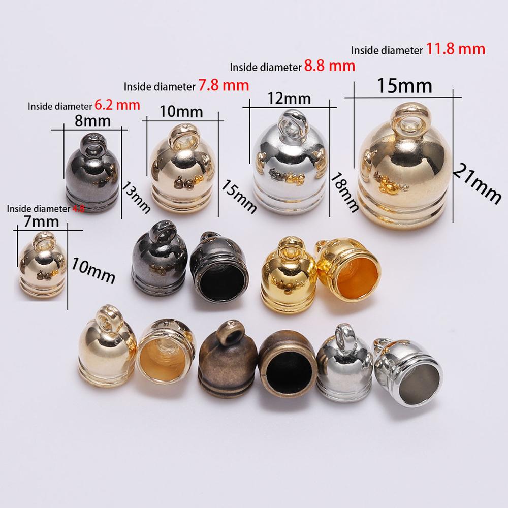 End Tip Caps for Necklace, 50pcs
