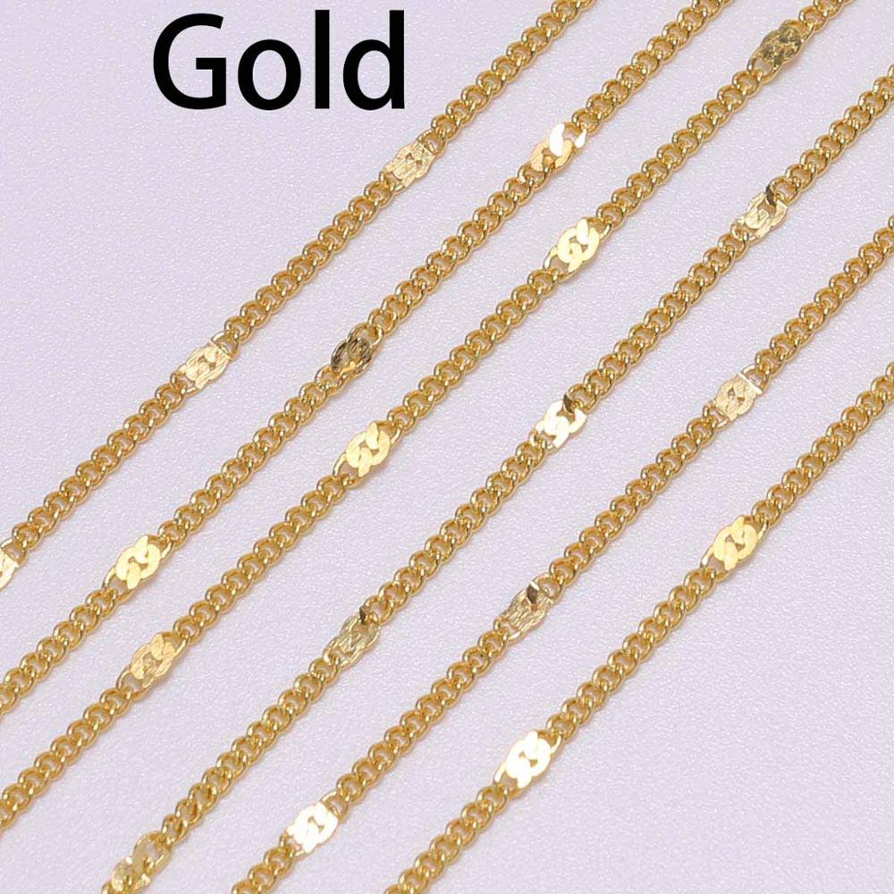 1.3mm 1.6mm 2.0mm Link Chain, 5m lot