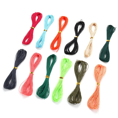 1mm Waxed Cotton String Beading Cord, 10m