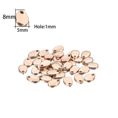 20Pcs Gold/Rose Gold Stainless Steel Charms