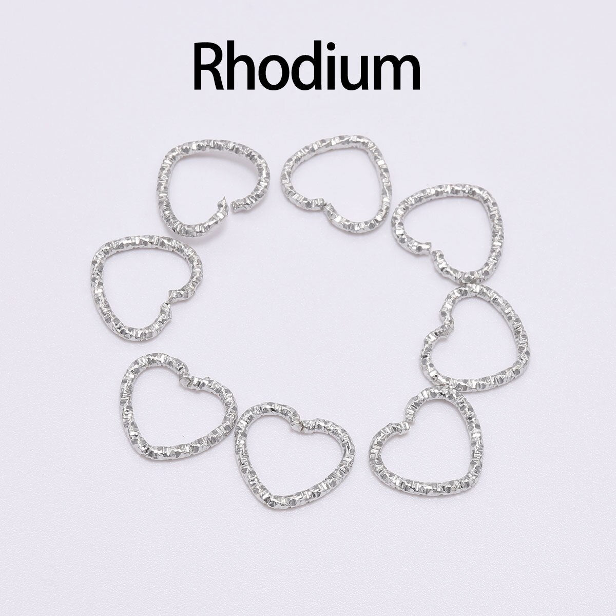 30-100pcs 8-20mm Gold Twisted Jump Rings