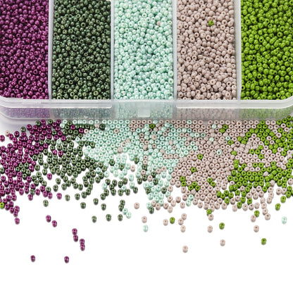 5 Color 2mm Czech Seed Beads Box