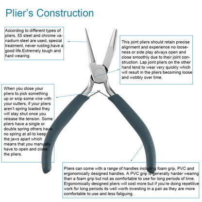 Premium Stainless Steel Jewelry Pliers for Handcraft Repairs